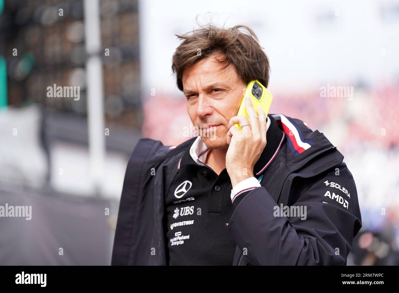 Mercedes-Teamchef Toto Wolff während des Großen Preises der Niederlande auf dem Circuit Zandvoort CM.com, Niederlande. Bilddatum: Sonntag, 27. August 2023. Stockfoto
