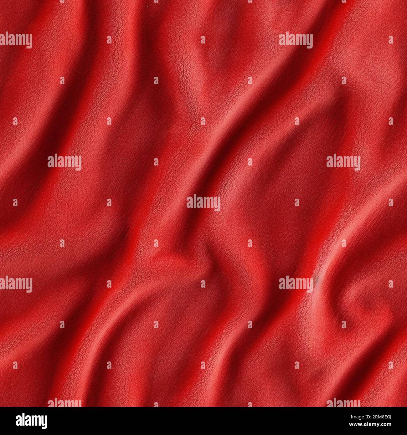 Samt hell Rot Textil Textil Textur Leder nahtlos Stockfoto