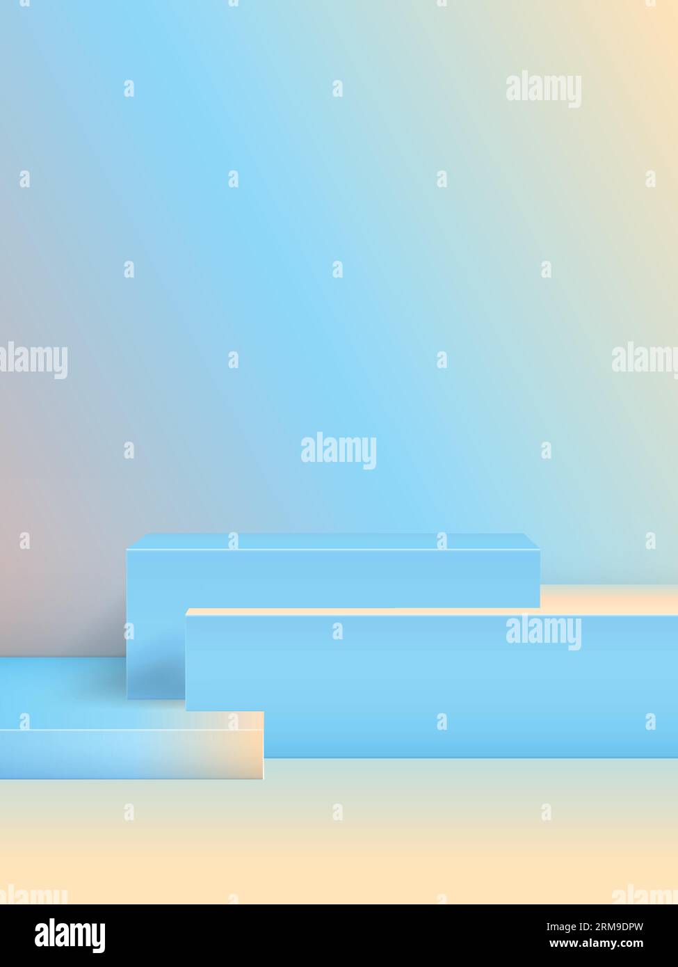 3D-Hintergrundprodukte zeigen Podium, Vektor Stock Vektor