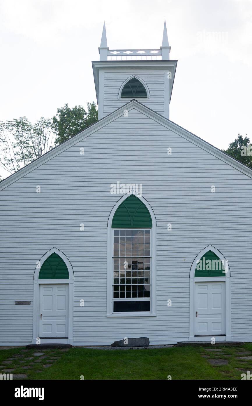 South Solon Meeting House in Maine Stockfoto