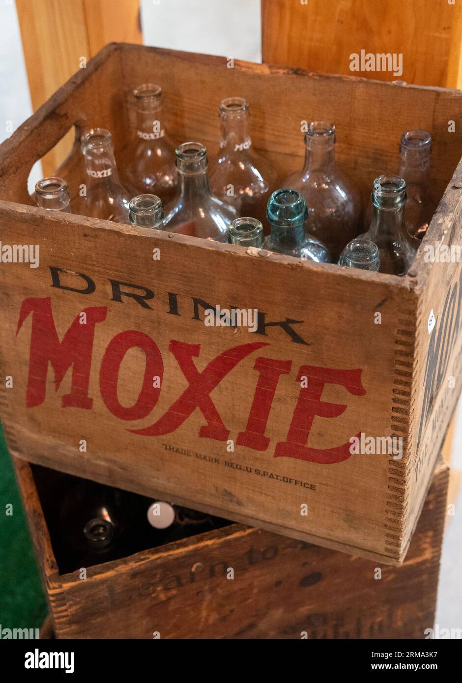 Moxie Soda Museum auf dem Union Fairgrounds in Union Maine Stockfoto