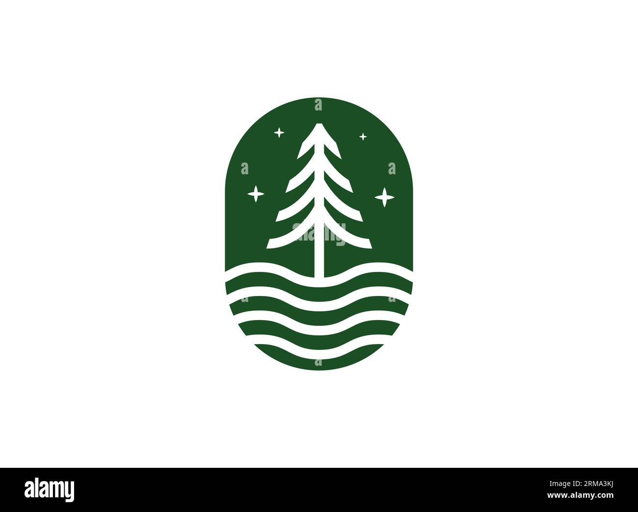Wir stellen vor: Unsere Designvorlage für das natürliche Logo „Pine Tree Circle“ – die perfekte Ergänzung zu Ihrer Markenidentität. Diese beeindruckende Logo-Vorlage fängt ein Stock Vektor