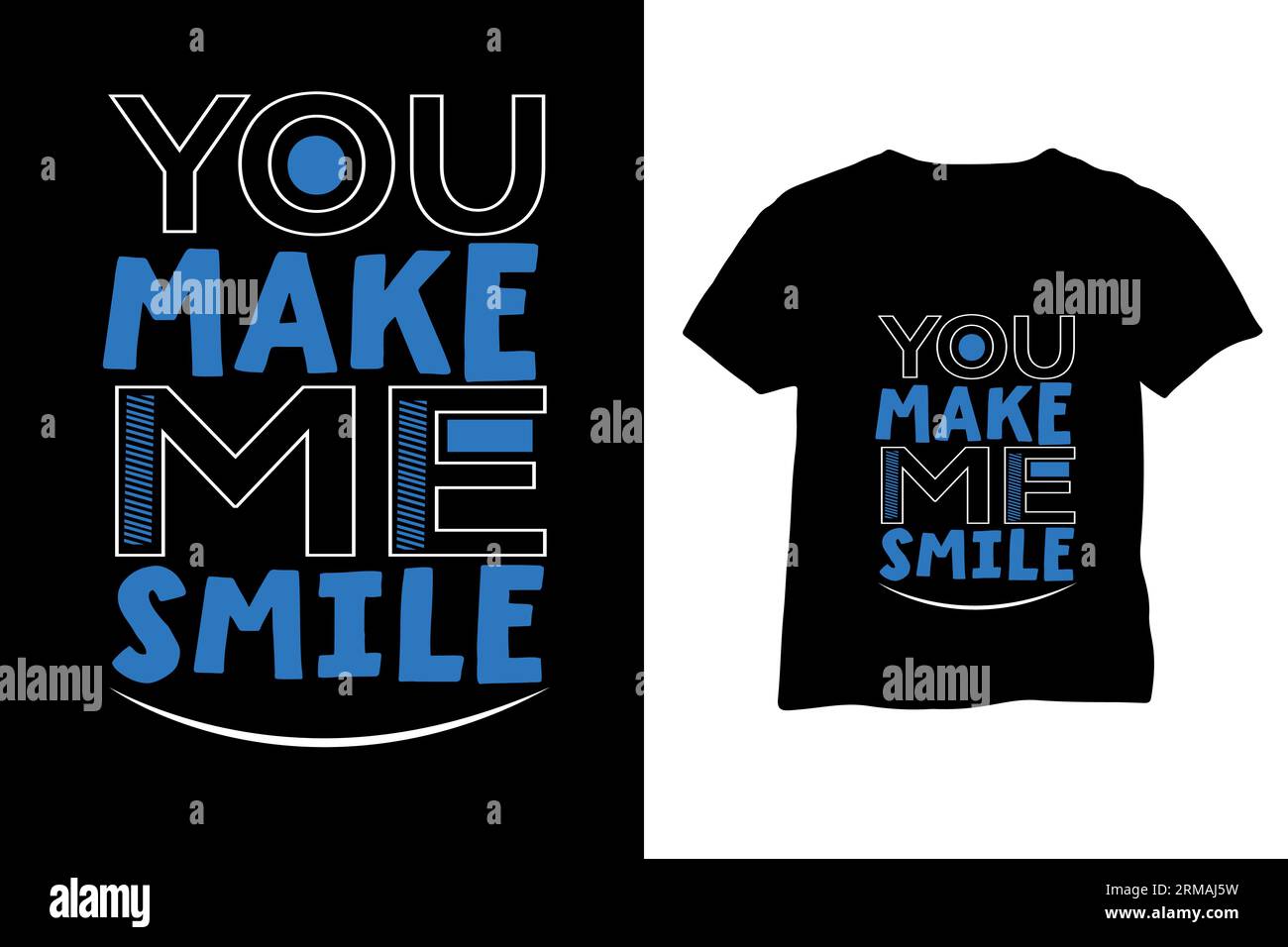 Minimalistisches T-Shirt-Design mit Typografie Stock Vektor