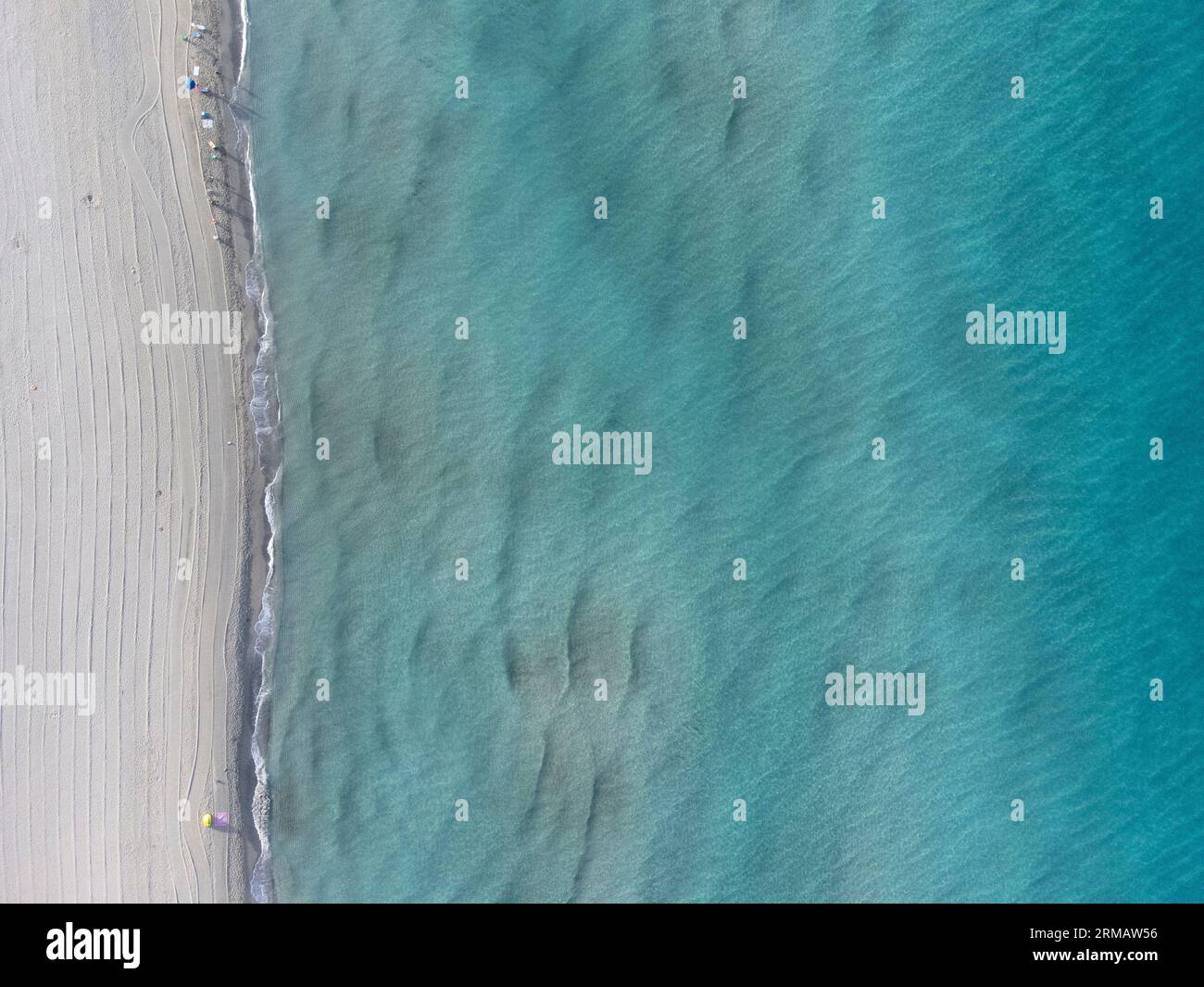 Marina di Ugento, Apulien, Italien. Panorama am Strand und am Ionischen Meer Stockfoto