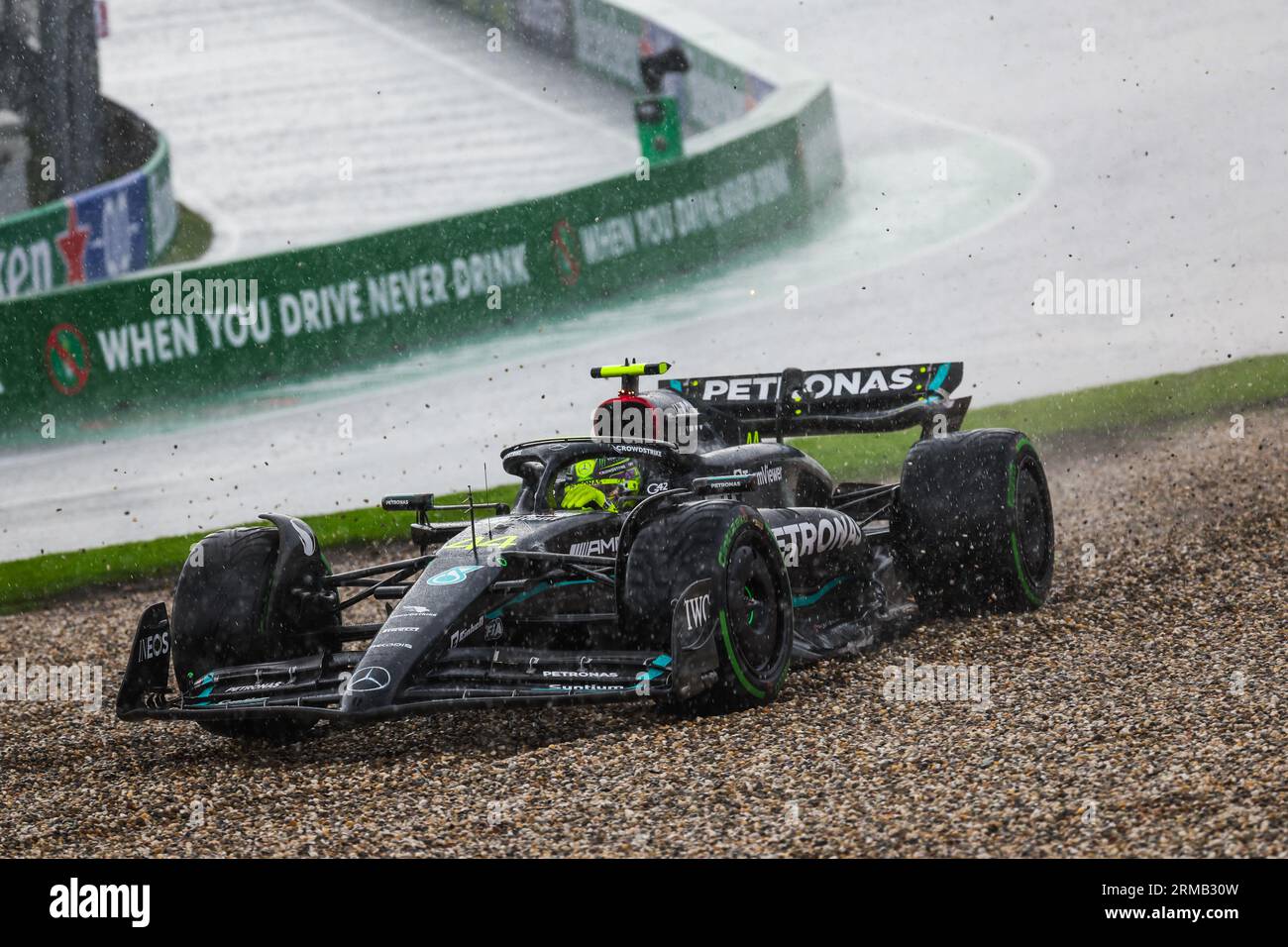 Zandvoort, Pays Bas. 27th Aug, 2023. 4' during the 2023 Formula 1 Heineken Dutch Grand Prix, 13th round of the 2023 Formula One World Championship from August 25 to 28, 2023 on the Zandvoort Circuit, in Zandvoort, Netherlands - Photo Florent Gooden/DPPI Credit: DPPI Media/Alamy Live News Stockfoto