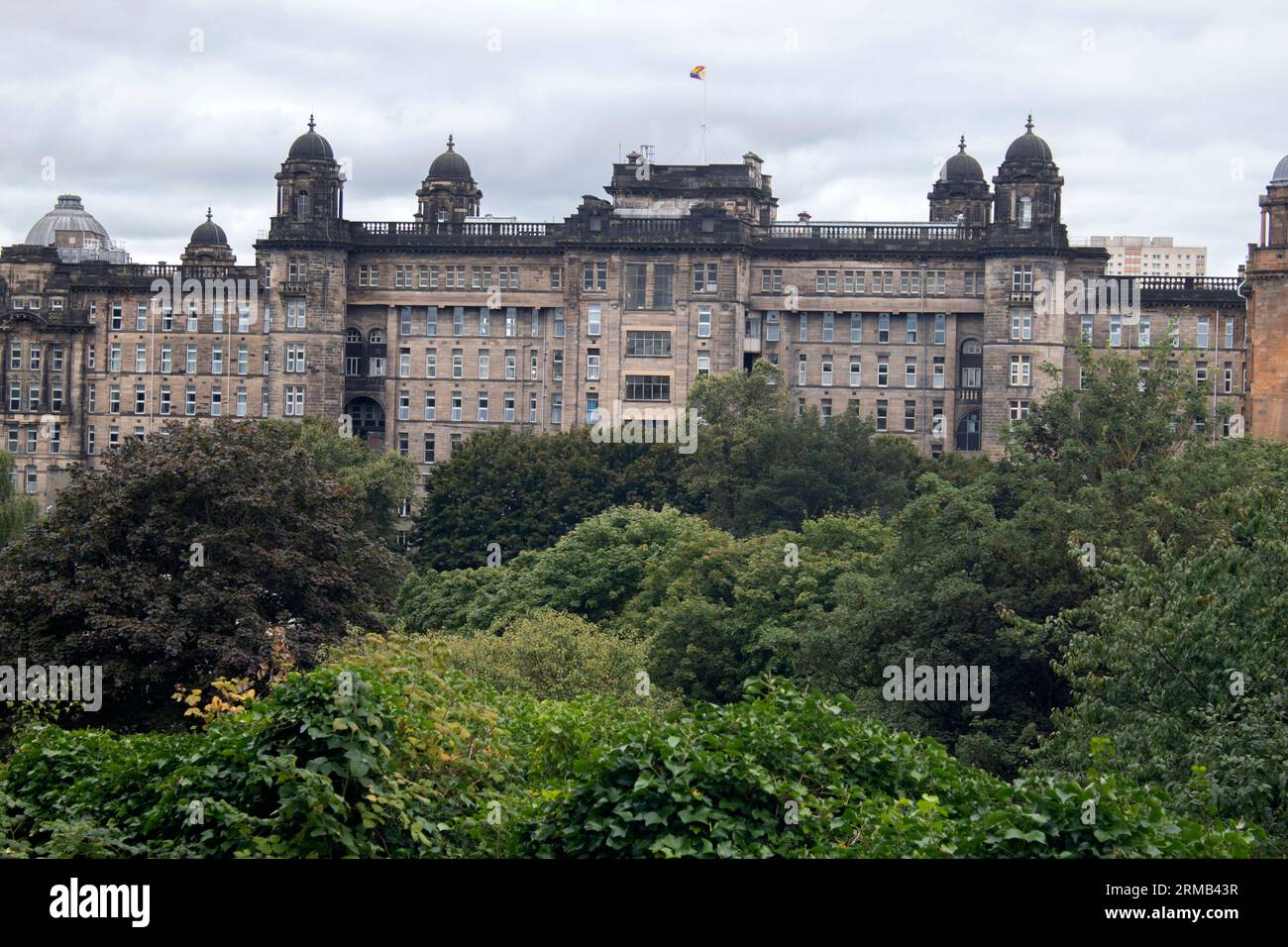 Das Glasgow Royal Infirmary (GRI) , ein großes Lehrkrankenhaus in Glasgow, Schottland Großbritannien Stockfoto