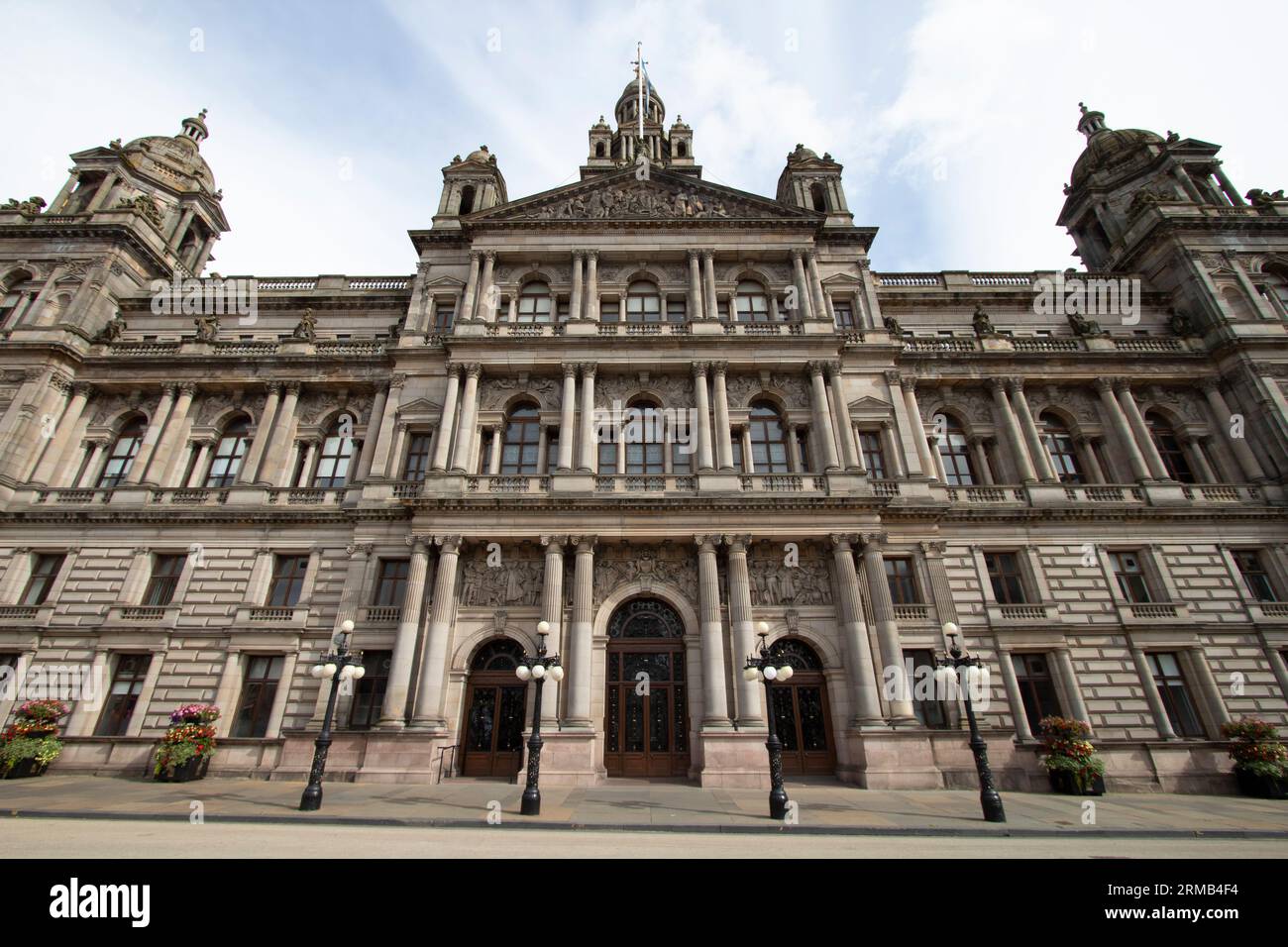 Glasgow City Chambers oder Municipal Buildings Hauptsitz des Glasgow City Council Glasgow, Schottland, Stockfoto