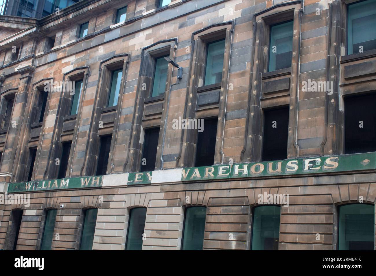 Das verfallene William Whiteley Warehouse James Watt Street, Glasgow Schottland Großbritannien Stockfoto