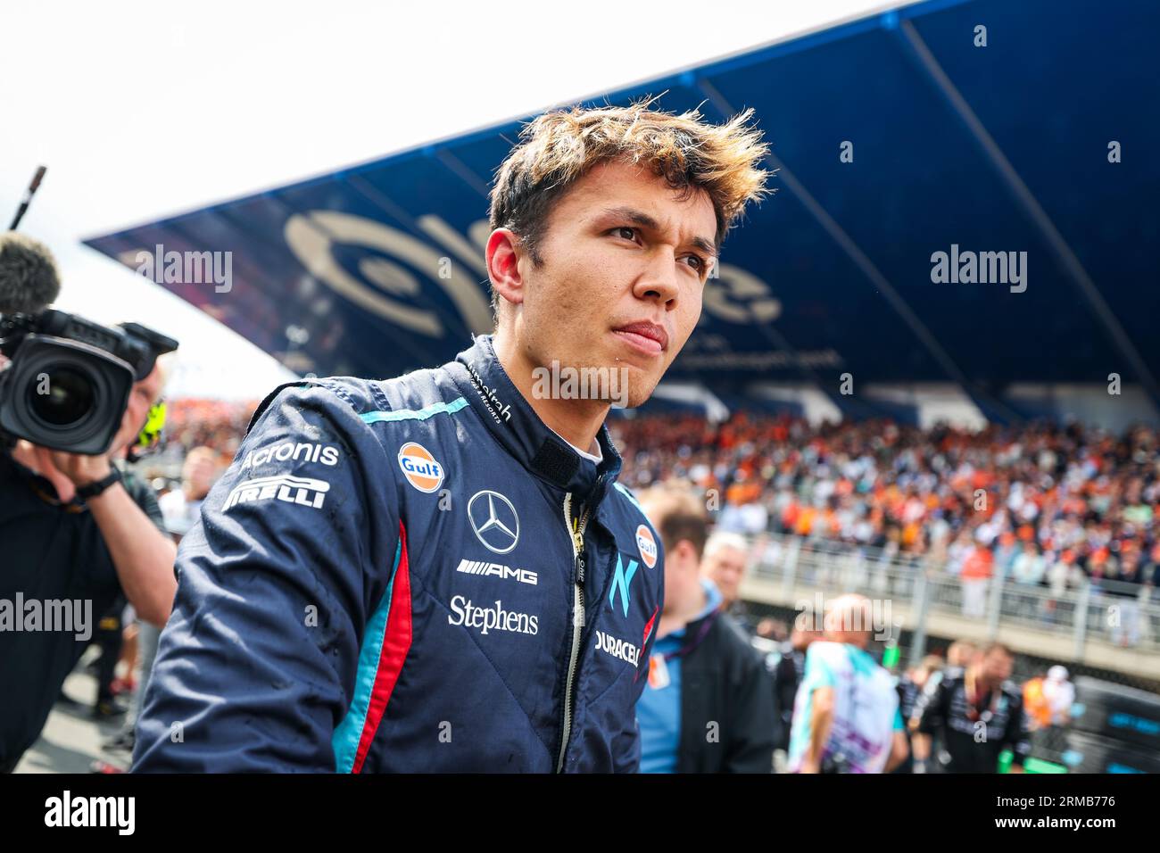 Zandvoort, Pays Bas. 27th Aug, 2023. ALBON Alexander (tha), Williams Racing FW45, portrait during the 2023 Formula 1 Heineken Dutch Grand Prix, 13th round of the 2023 Formula One World Championship from August 25 to 28, 2023 on the Zandvoort Circuit, in Zandvoort, Netherlands - Photo Florent Gooden/DPPI Credit: DPPI Media/Alamy Live News Stockfoto