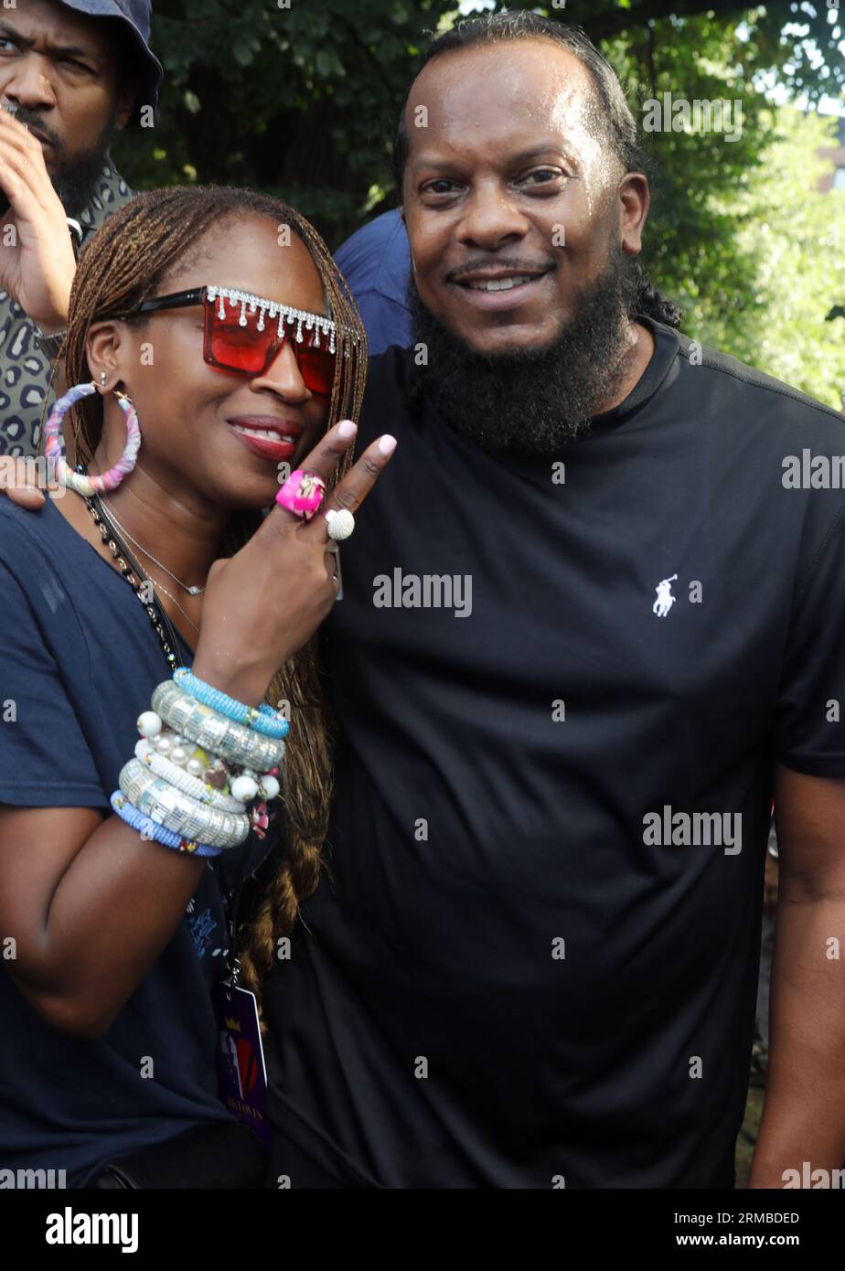 BROOKLYN, NEW YORK – AUG 26: Besuchen Sie die Spike Lee' Brooklyn Loves MJ und Prince Music Celebration mit DJ Spinna, die am 26. August 2023 im Fort Green Park in Brooklyn, New York, stattfindet. Chris Moore/MediaPunch Stockfoto