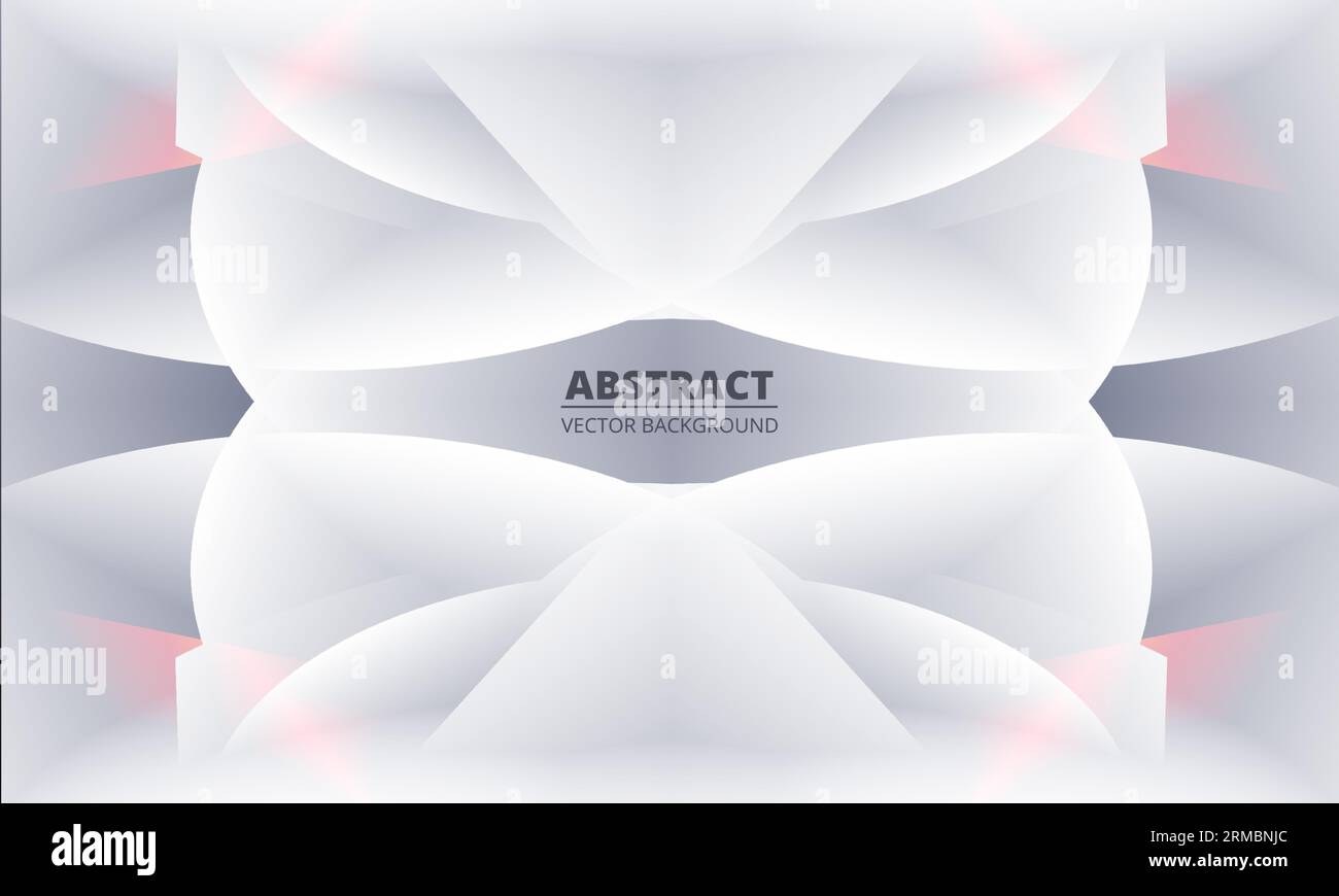 Präsentationsvorlage für abstrakte Hintergrundgrafik mit weißem und grauem Hintergrund. Vektorillustration Stock Vektor