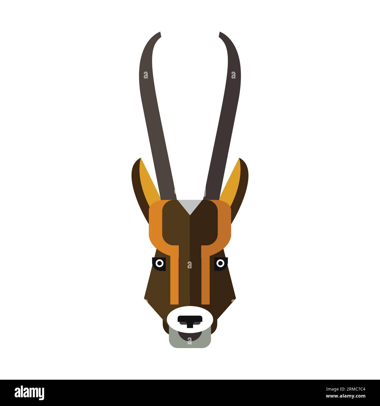 Leiter der afrikanischen Antilope Stock Vektor