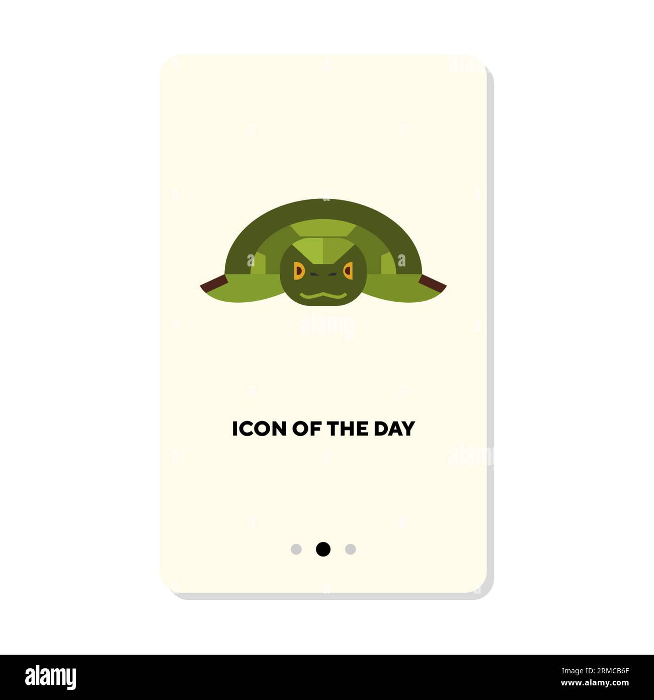 Vektorsymbol für tropische Kreaturen Stock Vektor