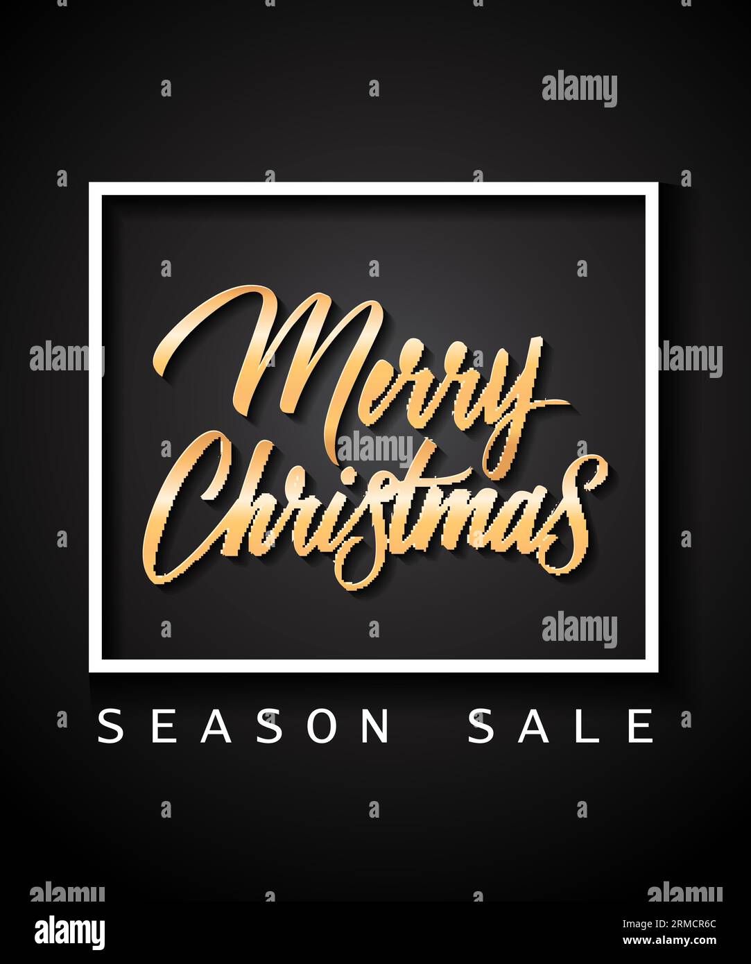 Frohe Weihnachtszeit Sonderbeschriftung Stock Vektor