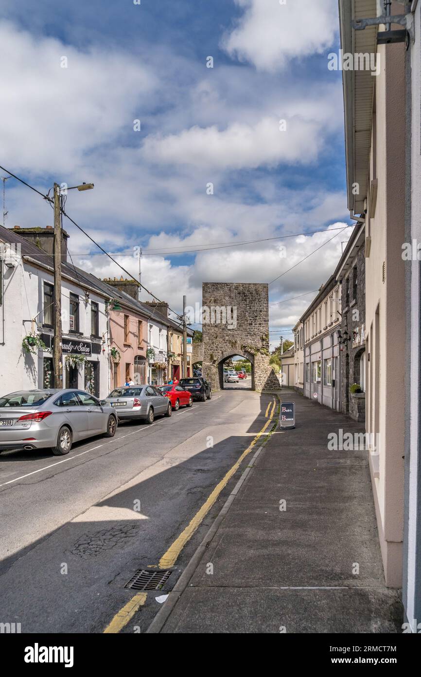 Athenry Stadtmauer mittelalterliches Tor in Irland Stockfoto