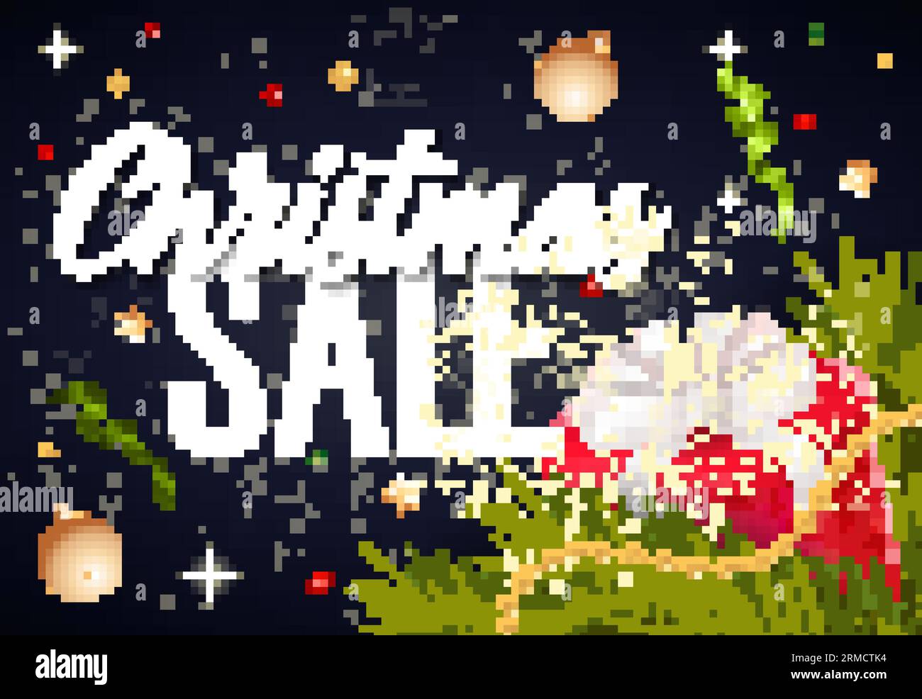 Weihnachtsgeschenk und Geschenkbox Stock Vektor