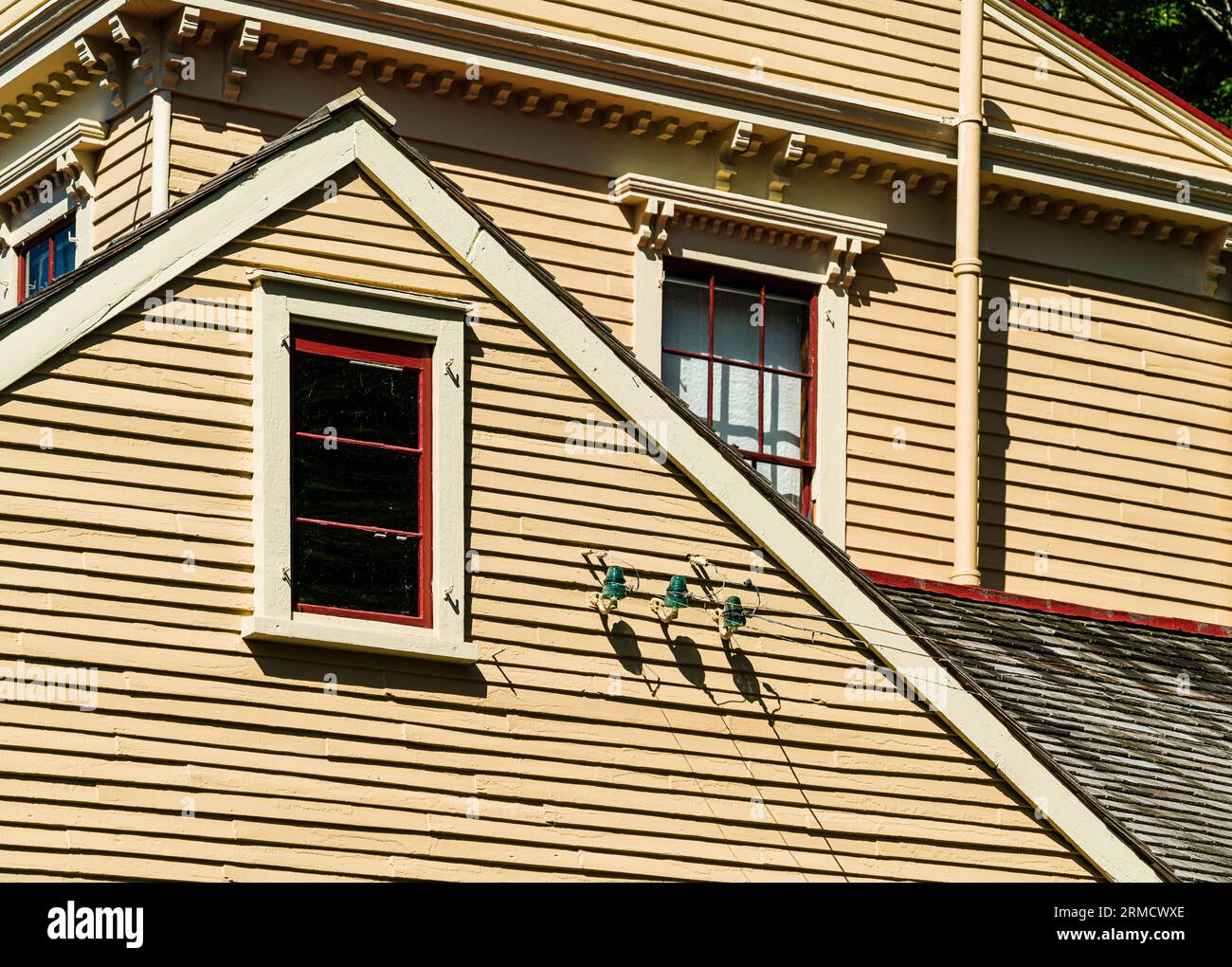 Elektrische Glasisolierer The Wayside   Concord, Massachusetts, USA Stockfoto