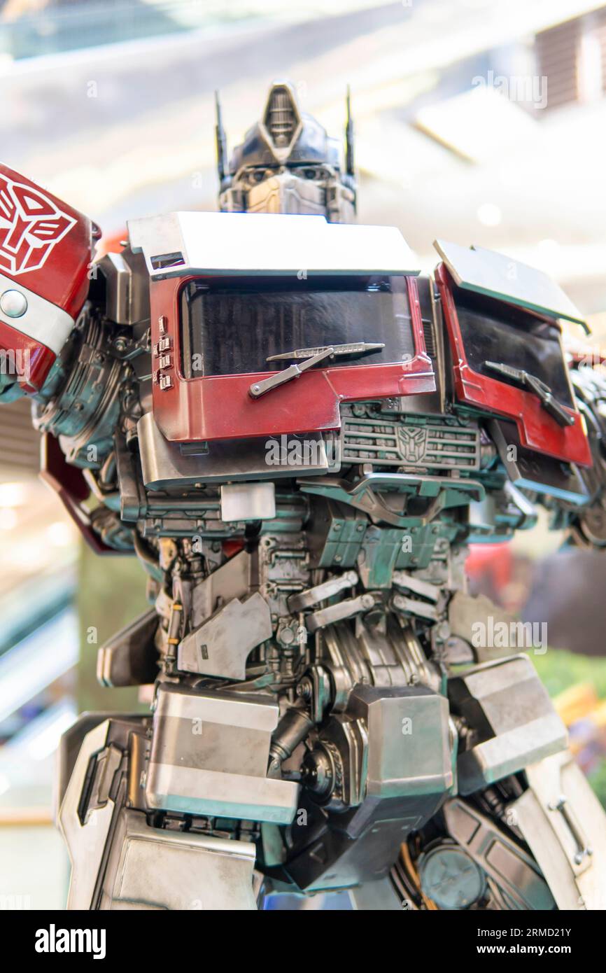 Kuala Lumpur, Malysia 2. Juni 2023 Replik der Statue von Optimus