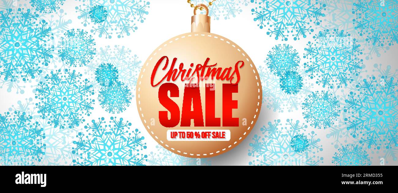 Weihnachtsgeschenk mit Schriftzug auf der Kugel Stock Vektor