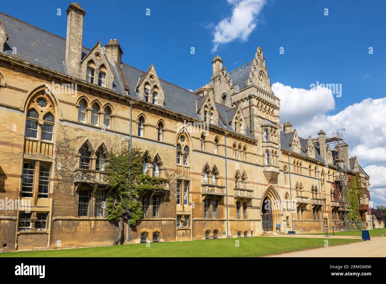 Blick von vorne auf das Meadow Building am Christ Church College. Oxford, England, Großbritannien Stockfoto