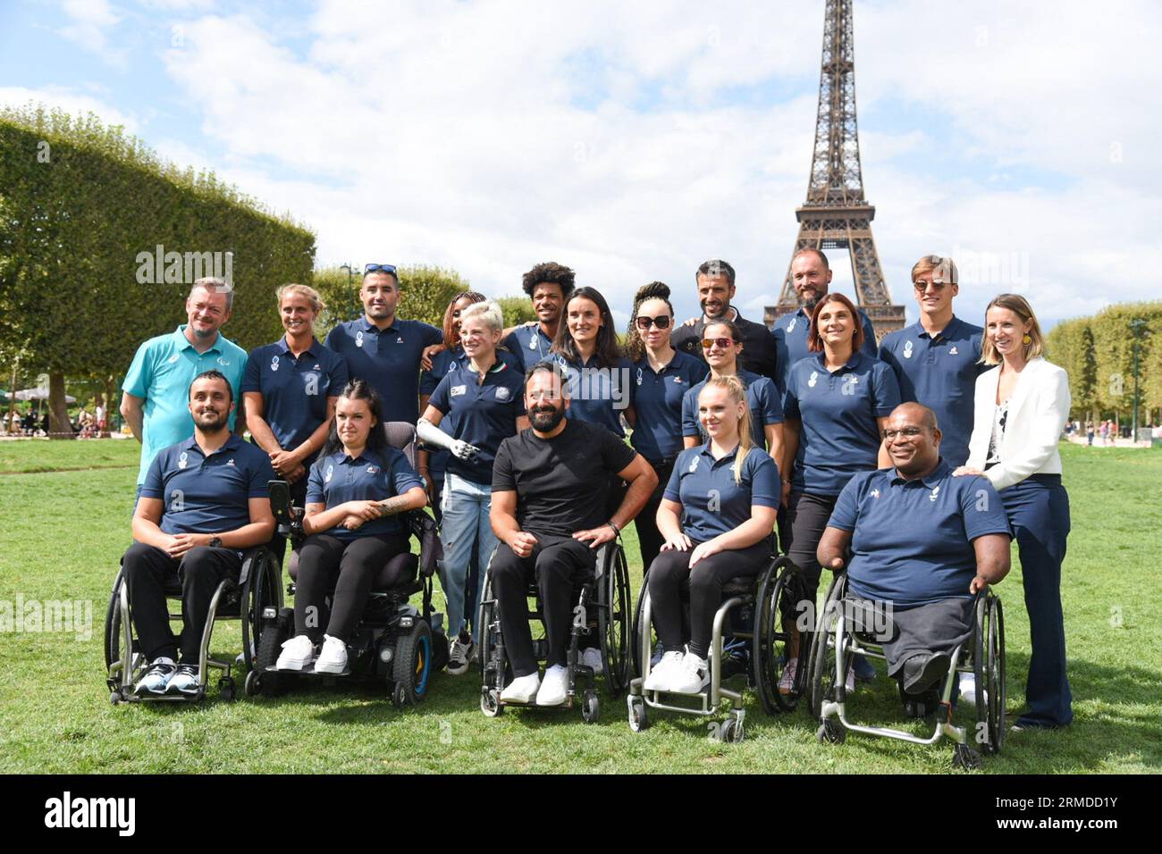 Paris, Frankreich. 27. August 2023. Aufnahme der offiziellen Grafik der
