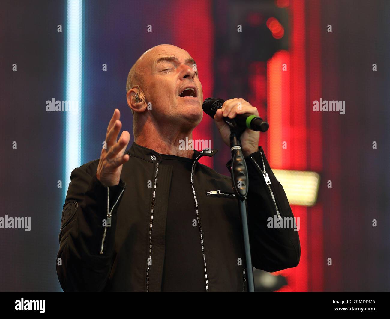 Henley-on-Thames, Vereinigtes Königreich. August 2023. Peter Cox von Go West am zweiten Tag des Rewind South 80s Music Festival 2023. Stockfoto