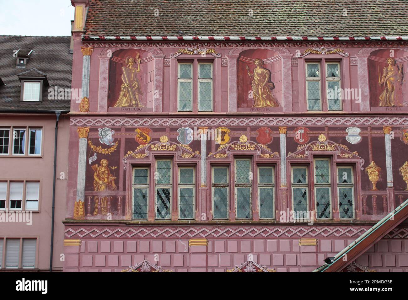 renaissancehalle (ehemaliges Rathaus) in mulhouse im elsass (frankreich) Stockfoto