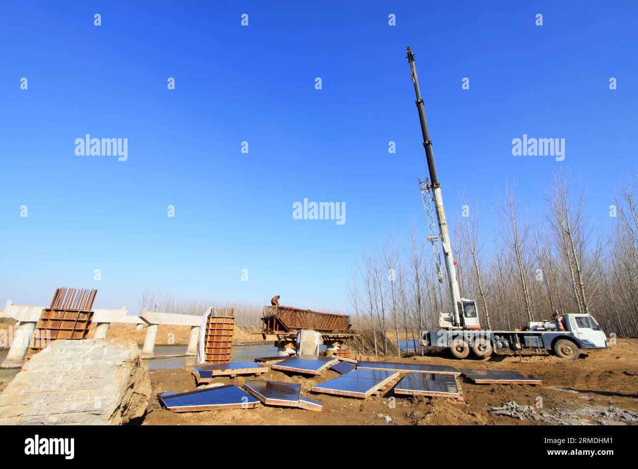 Luannan, 26. November 2012: LuanBai Construction Site, 26. November 2012, in Luannan, china. Stockfoto