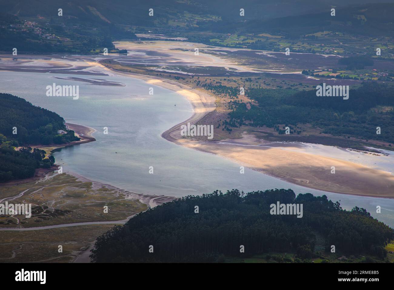 Das selige Dorf Carino bei Ortigueira in Galicien, Spanien, Stockfoto