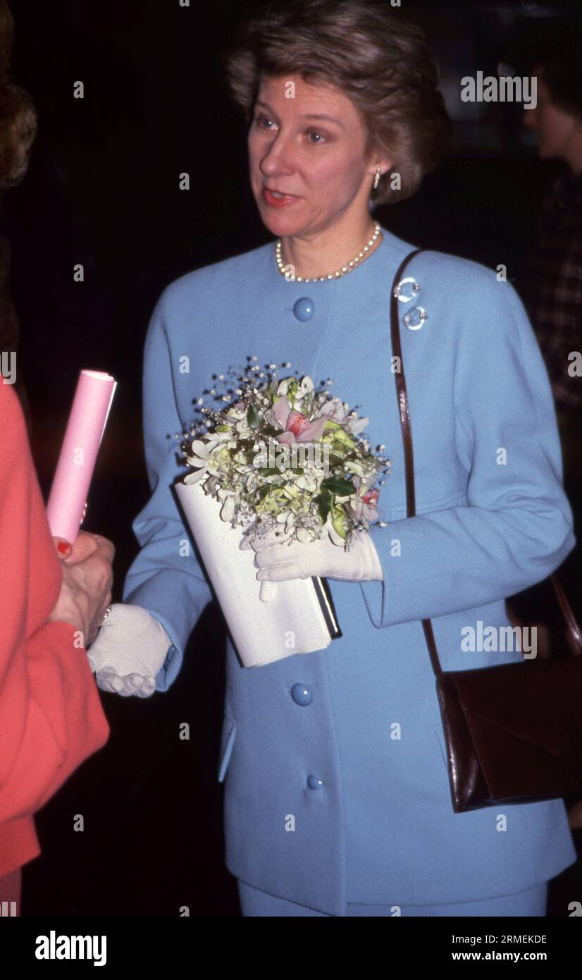 Die Herzogin von Gloucester an der Guildhall School of Music and Drama am 25. April 1993. Foto vom Henshaw-Archiv Stockfoto