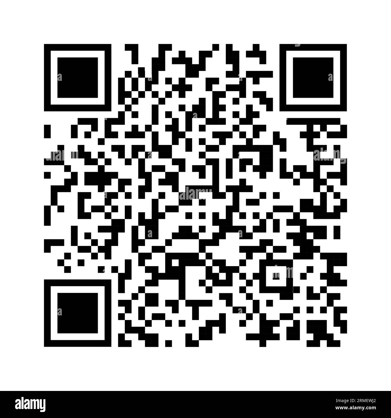 Schwarzweißer QR-Code. Quick-Response-Code. Marketing und Bestandsverwaltung. Stock Vektor