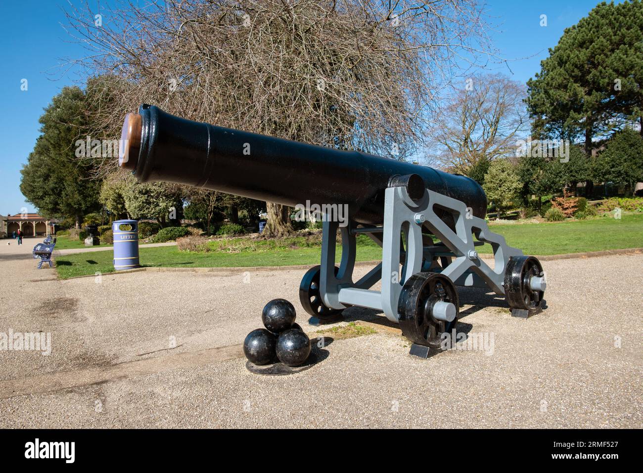 Roberts Park Saltaire Urban Park Grade 2, eingetragen in der English Heritage List of Parks and Gardens Stockfoto