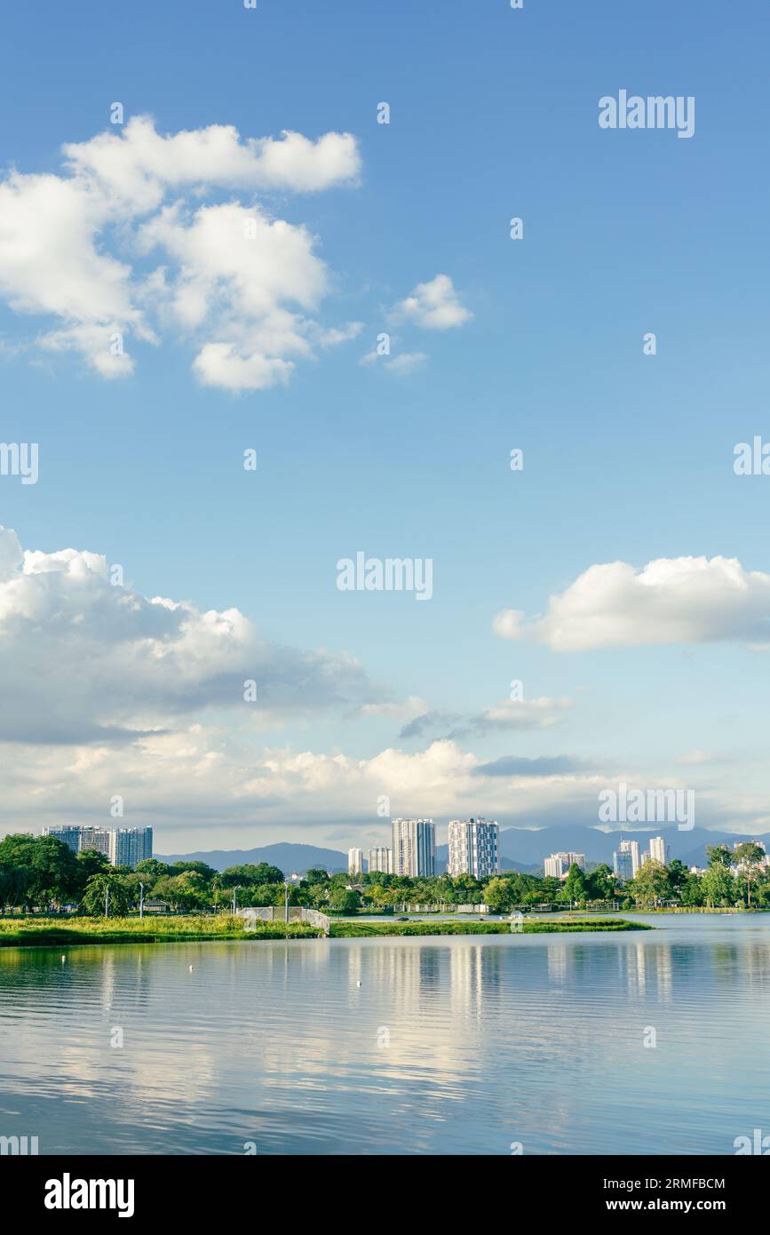 Taman Tasik Titiwangsa Park Seeblick in Kuala Lumpur, Malaysia Stockfoto