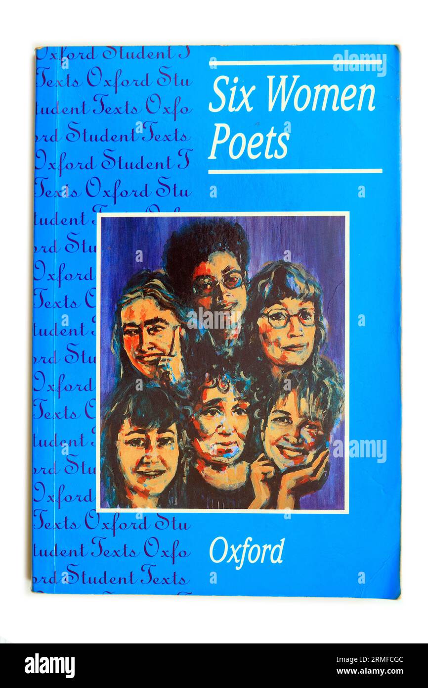 Oxford Student Texts - Six Women Poets. Taschenbuch-Einband auf weißem Hintergrund. cym Stockfoto