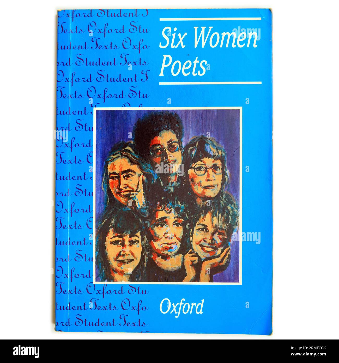Oxford Studententexte - Sechs Weibliche Dichter. Foto von Taschenbucheinband auf weißem Hintergrund Stockfoto
