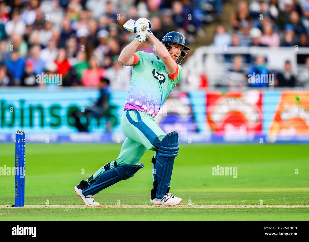 LONDON, VEREINIGTES KÖNIGREICH. 27. August, 23. Jimmy Neesham von Oval Invincibles während des Finales – Oval Invincibles vs Manchester Originals auf dem Lord’s Cricket Ground am Sonntag, den 27. August 2023 in LONDON ENGLAND. Quelle: Taka Wu/Alamy Live News Stockfoto