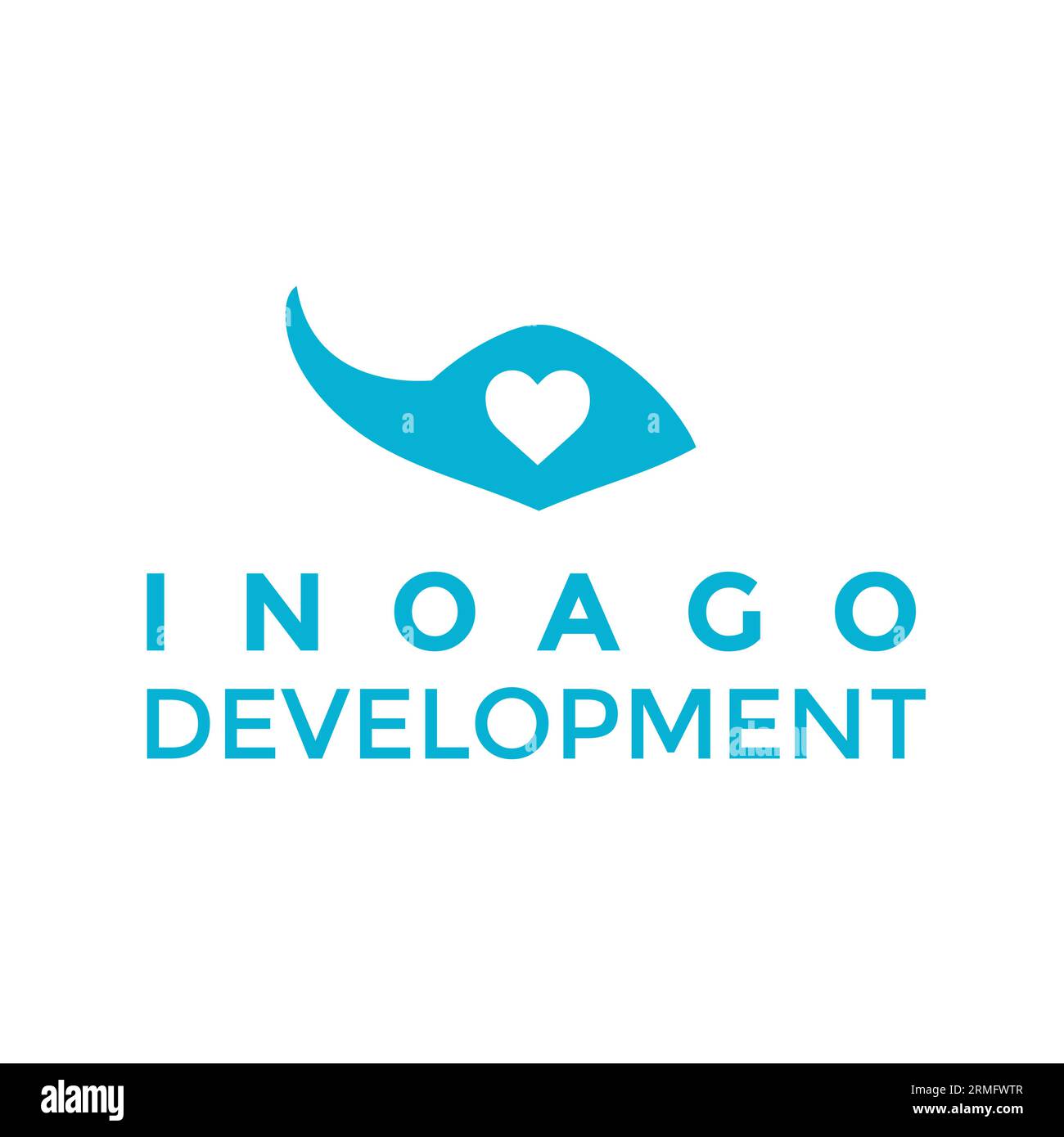 Logo-Design für Gesundheit und Entwicklung Stock Vektor