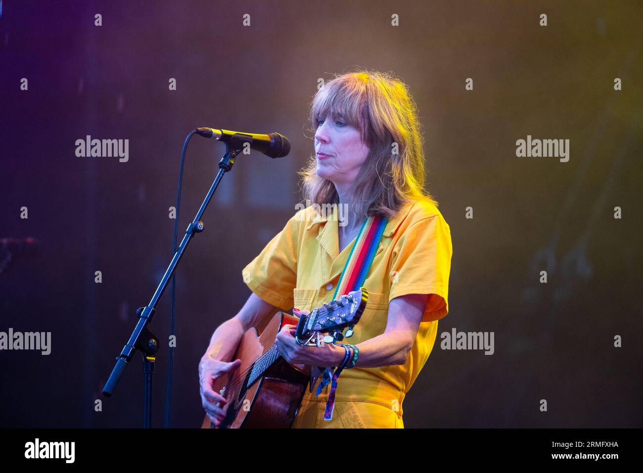 Beth Orton spielt die Mountain Stage beim Green man Festival in Wales, Großbritannien, August 2023. Foto: Rob Watkins Stockfoto