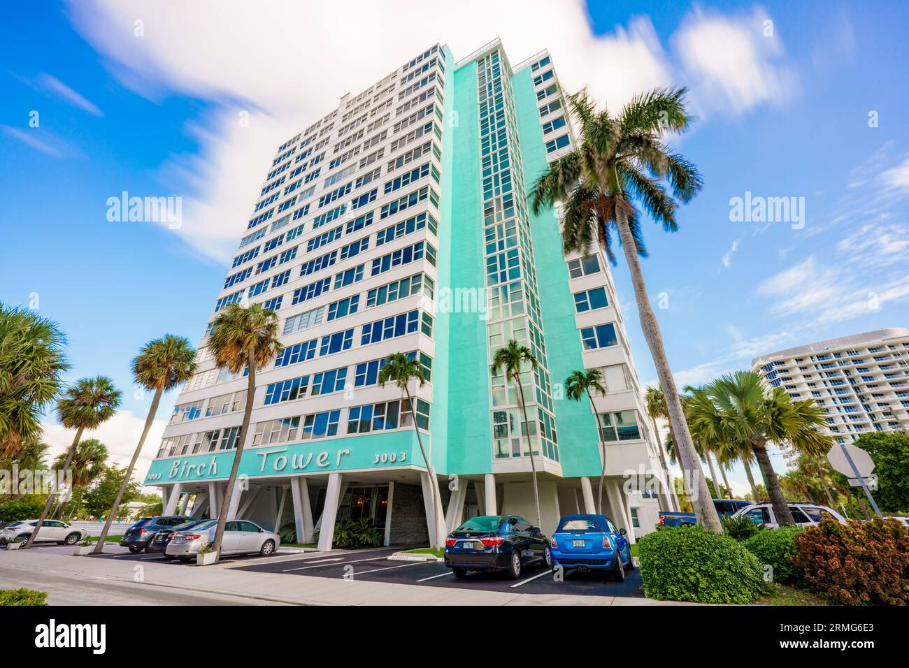 Fort Lauderdale, FL, USA - 28. August 2023: Foto von Birch Tower Fort Lauderdale Beach FL Stockfoto