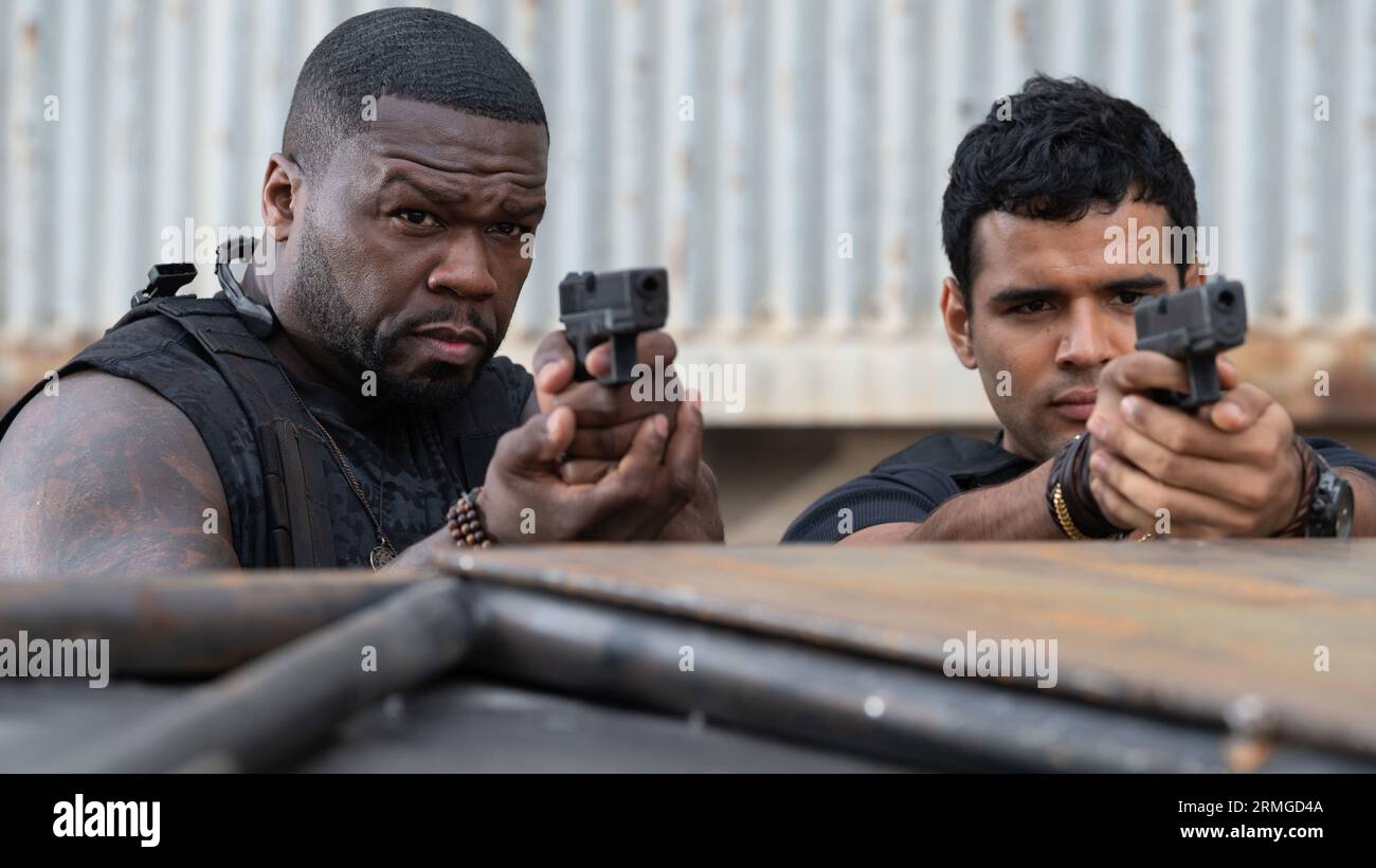 The Expendables 4 Expend4bles 50 Cent & Jacob Scipio Stockfoto