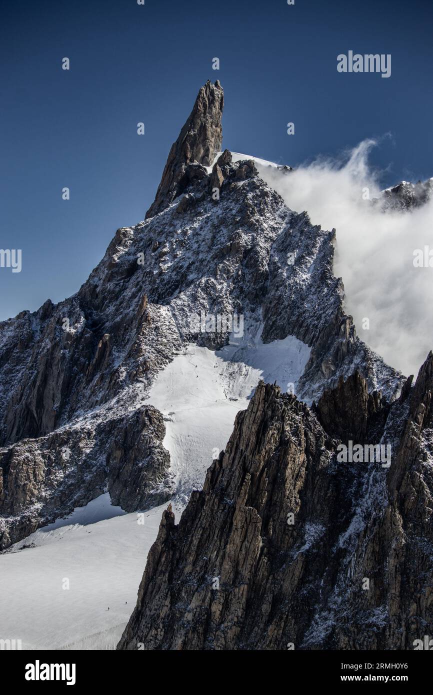 Dente del Gigante, Monte Bianco, Aostatal, Italia Stockfoto