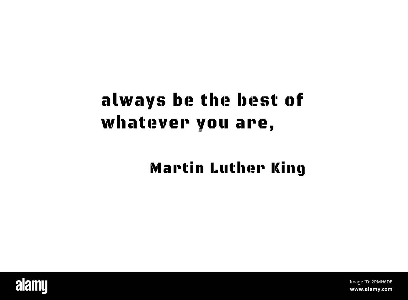 Martin Luther King Junior friedensnobelpreis, lassen Sie uns in jeder Hinsicht die Worte des Friedens und der Brüderlichkeit verbreiten: Ich habe einen Traum. Stockfoto