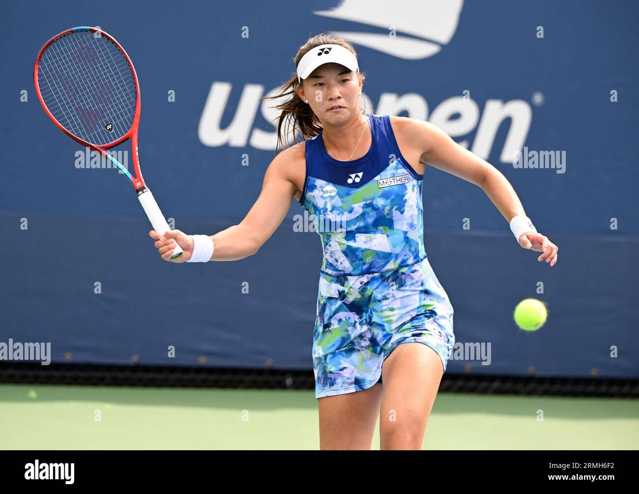New York, Usa. 28. Januar 2023. US Open Flushing Meadows 28/09/2023 Tag 1 Lucy Miyazzaaki (GBR) gewinnt in der ersten Runde das Spiel Credit: Roger Parker/Alamy Live News Stockfoto