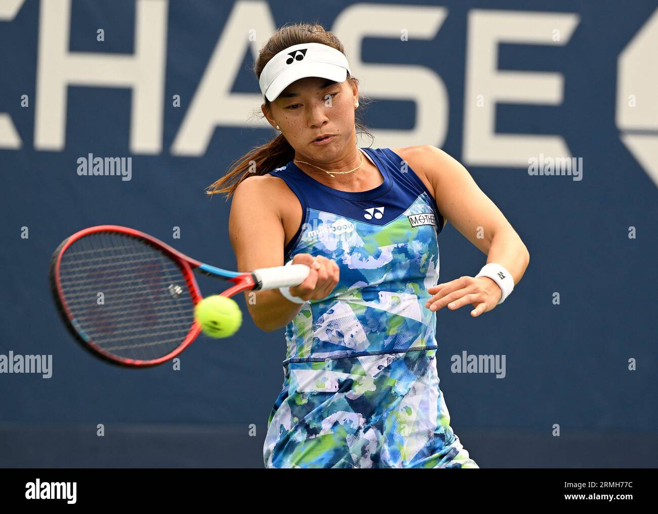 New York, Usa. 28. Januar 2023. US Open Flushing Meadows 28/09/2023 Tag 1 Lucy Miyazaaki (GBR) gewinnt in der ersten Runde das Spiel Credit: Roger Parker/Alamy Live News Stockfoto