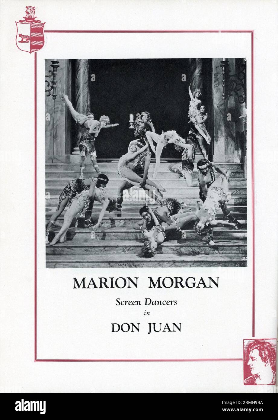 MARION MORGAN Screen Dancers mit JOHN BARRYMORE in Don Juan 1926 Regisseur ALAN CROSLAND Drehbuch Bess Meredyth Silent Movie mit Musical Score und Sound Effects The Vitaphone Corporation / Warner Bros Stockfoto