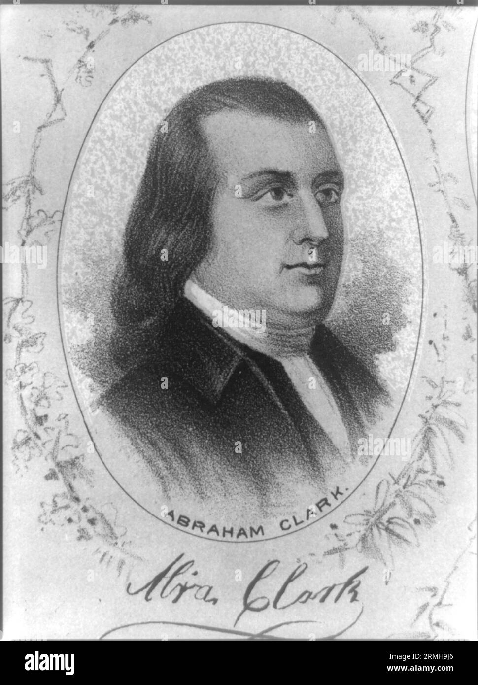 Abraham Clark (1726–1794), US-amerikanischer Gründervater, Politiker Stockfoto