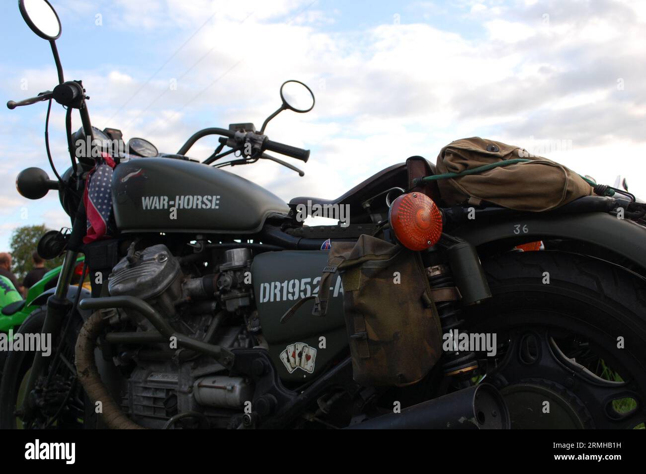 War Horse Motorbike Stockfoto