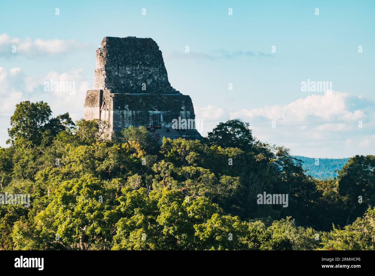 Tempel I, Teil der Ruinen einer antiken Maya-Stadt im archäologischen Park Tikal, Guatemala Stockfoto
