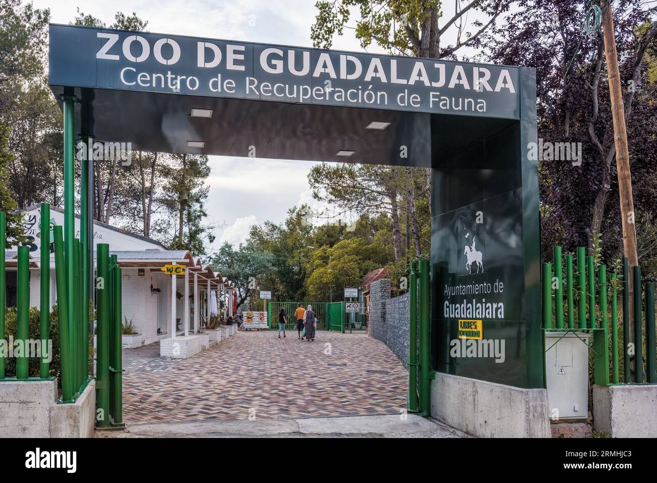 Städtischer Zoo von Guadalajara, Jahr 1985. Gründungsmitglied von AIZA, Iberische Vereinigung der Zoos und Aquarien, bestehend aus Zoos in Spanien und Portugal. Stockfoto
