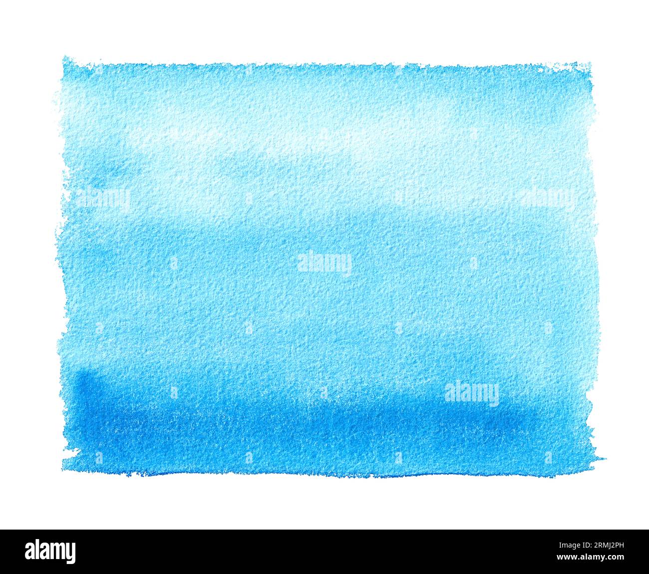 Aquarellfarbe rechteckige blaue Aquarellfarbe. Aquarellhintergrund für Feiertags- und Festivalartikel, für Textilien, Stoffe, Einladungen, Karten Stockfoto
